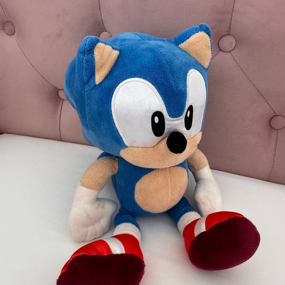 Blue Plush Hedgehog Kids Toy - Brand Plush